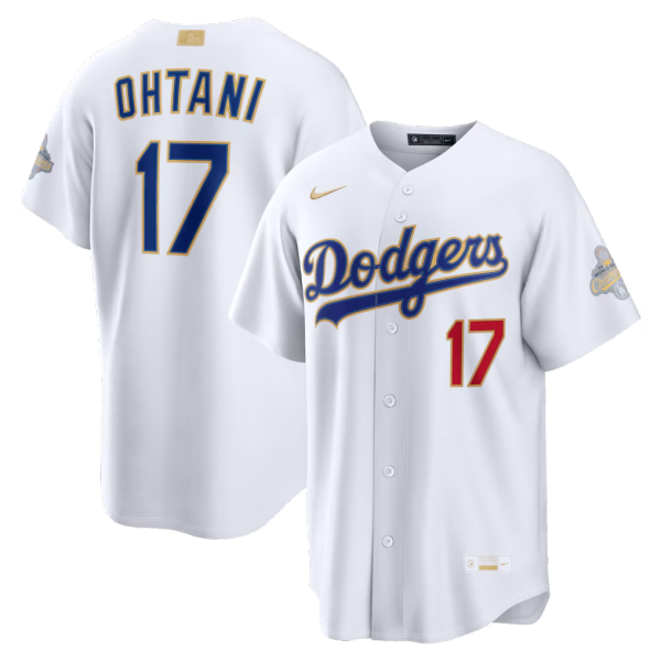 MLB Los Angeles Dodgers White #17 OHTANI  1:1 Quality Baseball Jerseys