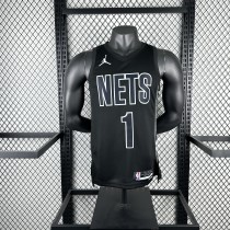 2023  Brooklyn Nets Black #1 RUSSELL  1:1 Quality NBA Season Jerseys