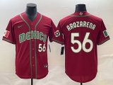 MLB mexico Red #56 AROZARENA  1:1 Quality Baseball Jerseys World Cup
