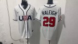 MLB USA White  #29 RALEIGH  1:1 Quality Baseball Jerseys World Cup