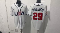 MLB USA White  #29 RALEIGH  1:1 Quality Baseball Jerseys World Cup