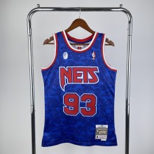 Brooklyn Nets BAPE×M&N Hardwood Classics Blue #93 BAPE  1:1 Quality NBA Season Jerseys