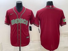 MLB mexico Red  1:1 Quality Baseball Jerseys World Cup