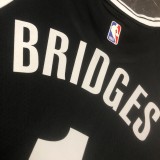 2023 Brooklyn Nets Black #1 BRIDGES   1:1 Quality NBA Season Jerseys