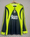 1999/2000 Real Madrid Goalkeeper  Long Sleeve Retro 1:1 Quality  Soccer Jersey
