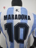 26/27 （2026）Argentina Special Edition #10 MARADONA  Blue White Player  1:1  Quality Soccer Jersey（球员版）