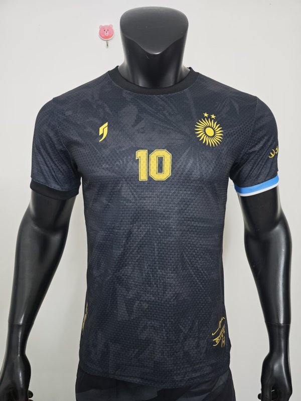 26/27 （2026）Argentina Special Edition #10 MARADONA Black Player  1:1  Quality Soccer Jersey