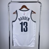 2023 Brooklyn Nets White #13 HARDEN  1:1 Quality NBA Season Jerseys