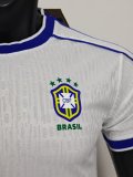 1998 Brazil White   Player  1:1 Quality Retro Soccer Jersey