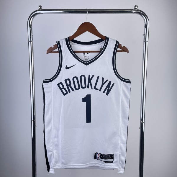 2023 Brooklyn Nets White #1 BRIDGES   1:1 Quality NBA Season Jerseys