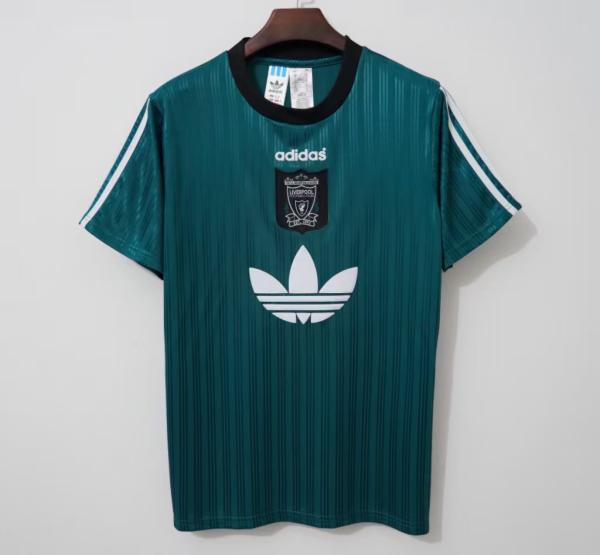 1995/1996 Liverpool Special Edition Green Fans Retro  1:1 Quality  Soccer Jersey