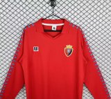 1983  Osasuna Home Red Long sleeve Retro Fans 1:1 Quality Soccer Jersey