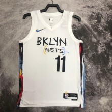 2023  Brooklyn Nets  City Edition White #11 IRVING  1:1 Quality NBA Season Jerseys