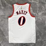 2026  Philadelphia 76ers Retro White  #0 MAXEY   1:1 Quality NBA Season Jerseys