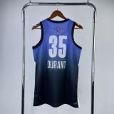 2023  Brooklyn Nets  ALL-STAR Blue #35 DURANT  1:1 Quality NBA Season Jerseys