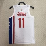 2023  Brooklyn Nets Retro White #11 IRVING  1:1 Quality NBA Season Jerseys