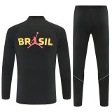 26/27 (2026)  Brazil Black paired with Yellow 1:1 Quality Training Jersey