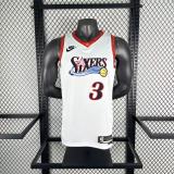 2026  Philadelphia 76ers Retro White  #3 IVERSON  1:1 Quality NBA Season Jerseys