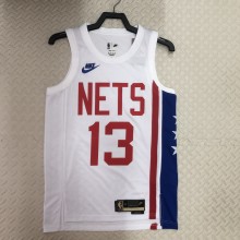 2023  Brooklyn Nets Retro White #13 HARDEN  1:1 Quality NBA Season Jerseys