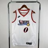 2026  Philadelphia 76ers Retro White  #0 MAXEY   1:1 Quality NBA Season Jerseys