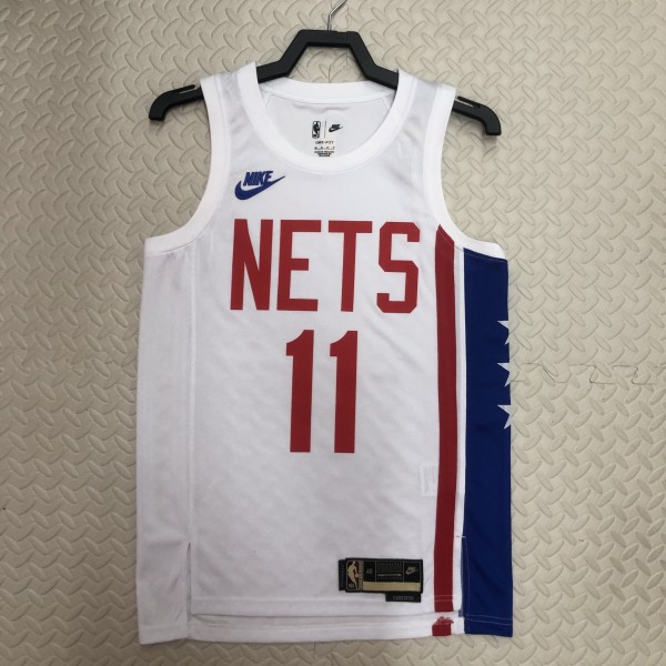 2023  Brooklyn Nets Retro White #11 IRVING  1:1 Quality NBA Season Jerseys