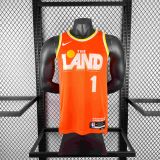 2026  Cleveland Cavaliers Orange City Edition #1 HARDEN 1:1 Quality NBA Season Jerseys
