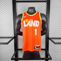 2026  Cleveland Cavaliers Orange City Edition #1 HARDEN 1:1 Quality NBA Season Jerseys