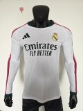 26/27（2026） Real Madrid Home Long Sleeve Player 1:1 Quality Soccer Jersey