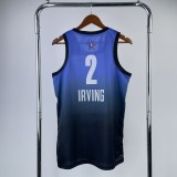 2023  Brooklyn Nets  ALL-STAR Blue #2 IRVING  1:1 Quality NBA Season Jerseys