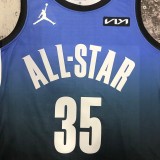 2023  Brooklyn Nets  ALL-STAR Blue #35 DURANT  1:1 Quality NBA Season Jerseys