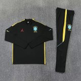 26/27 (2026)  Brazil Black paired with Yellow 1:1 Quality Training Jersey