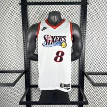 2026  Philadelphia 76ers Retro White #8 GEORGE  1:1 Quality NBA Season Jerseys