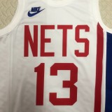 2023  Brooklyn Nets Retro White #13 HARDEN  1:1 Quality NBA Season Jerseys