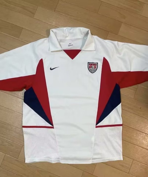 2002 USA Home Fans 1:1 Quality Retro Soccer Jersey