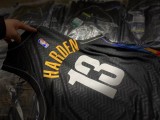 2021  Brooklyn Nets City Edition graffiti Black  #13 HARDEN 1:1 Quality NBA Season Jerseys