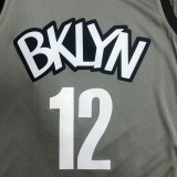 Brooklyn Nets Grey #12 HARRIS  1:1 Quality NBA Season Jerseys 75 Year