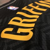 2021  Brooklyn Nets City Edition graffiti Black  #2 GRIFFIN  1:1 Quality NBA Season Jerseys