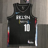 2021  Brooklyn Nets City Edition graffiti Black #10 SIMMONS  1:1 Quality NBA Season Jerseys