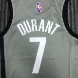 Brooklyn Nets Grey  #7 DURANT 1:1 Quality NBA Season Jerseys 75 Year