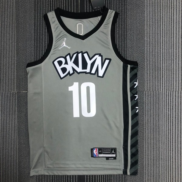Brooklyn Nets Grey #10 SIMMONS  1:1 Quality NBA Season Jerseys 75 Year