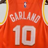 2026  Cleveland Cavaliers Orange City Edition #10 GARLAND 1:1 Quality NBA Season Jerseys
