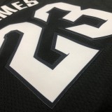 2021  Cleveland Cavaliers Black City Edition 23 James round neck  1:1 Quality NBA Season Jerseys