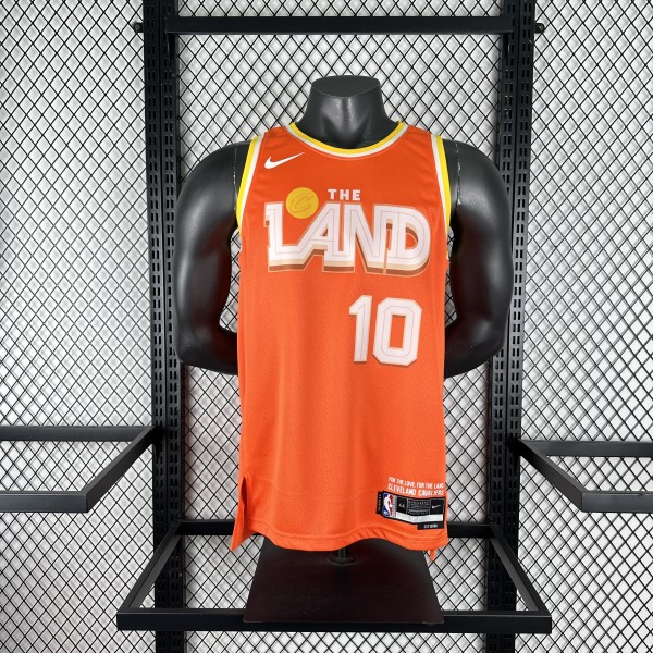 2026  Cleveland Cavaliers Orange City Edition #10 GARLAND 1:1 Quality NBA Season Jerseys