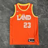 2026  Cleveland Cavaliers Orange City Edition #23 JAMES  1:1 Quality NBA Season Jerseys