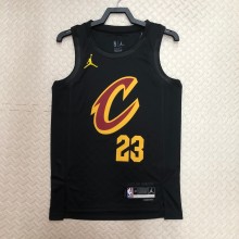 2023  Cleveland Cavaliers black 23 James Round-neck   1:1 Quality NBA Season Jerseys