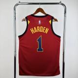 2017  Cleveland Cavaliers Burgundy  #1 HARDEN 1:1 Quality NBA Season Jerseys