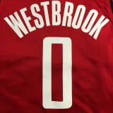 2021  Houston Rockets Red #0 WESTBROOK  1:1 Quality NBA Jersey