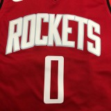 2021  Houston Rockets Red #0 WESTBROOK  1:1 Quality NBA Jersey