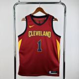 2017  Cleveland Cavaliers Burgundy  #1 HARDEN 1:1 Quality NBA Season Jerseys