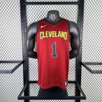 2017  Cleveland Cavaliers Burgundy  #1 HARDEN 1:1 Quality NBA Season Jerseys
